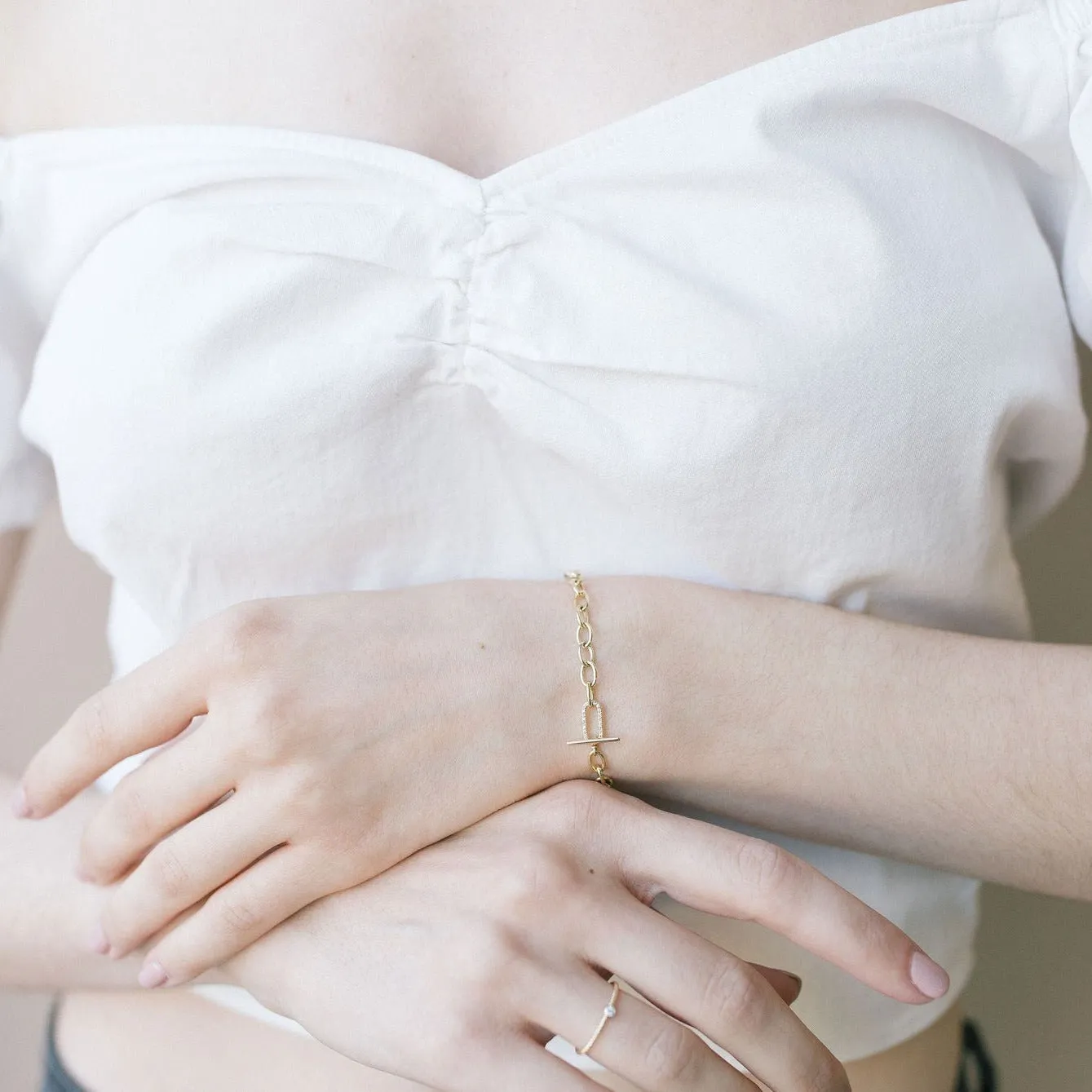 Ivy Diamond Link Chain Bracelet