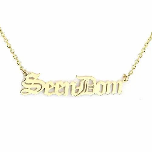 [JBD Exclusive] Old English Name Necklace