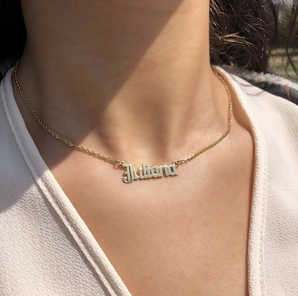 [JBD Exclusive] Old English Name Necklace