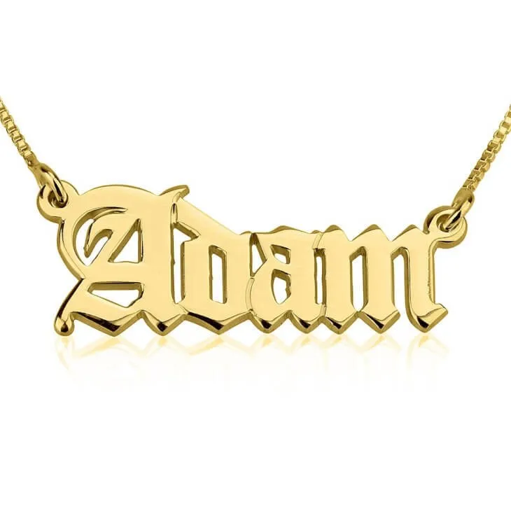 [JBD Exclusive] Old English Name Necklace