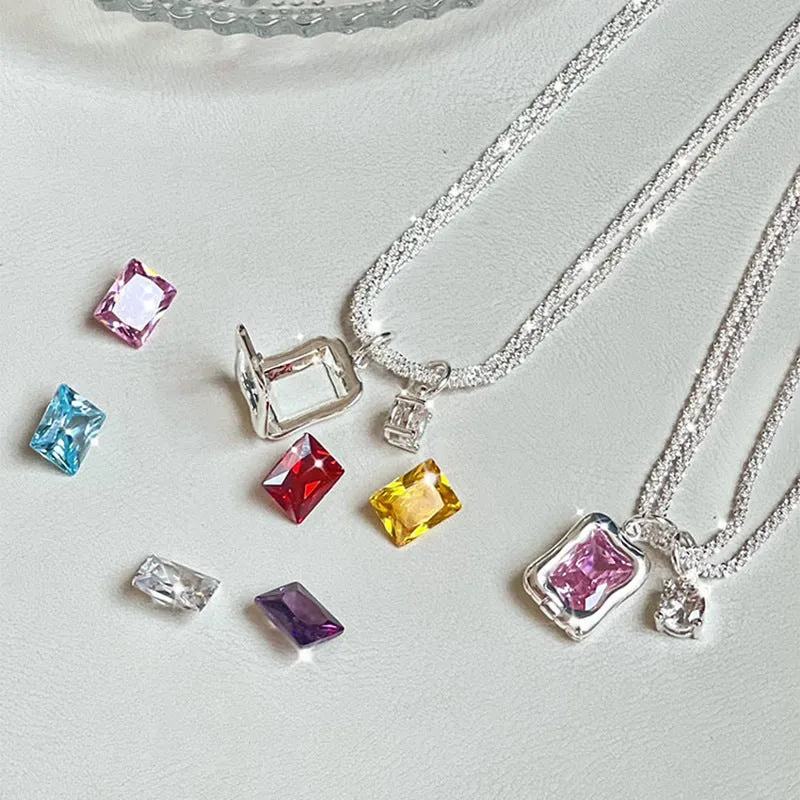 Just Lil Things 6 kinds of colored gemstone necklaces