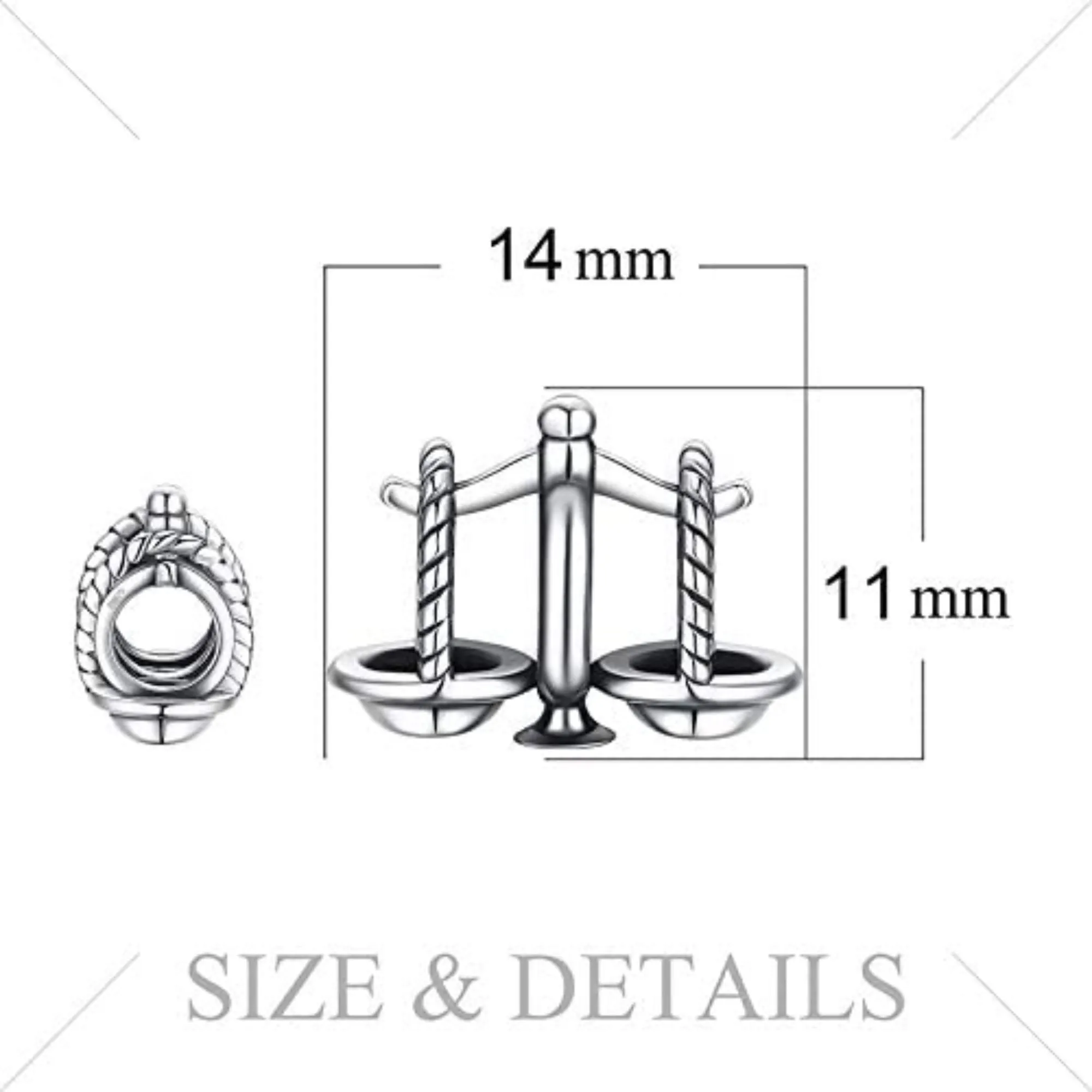 Justice Law Scale Bead Charm