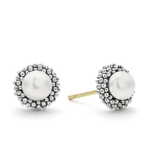Kinder Childs First Pearl Stud Earrings