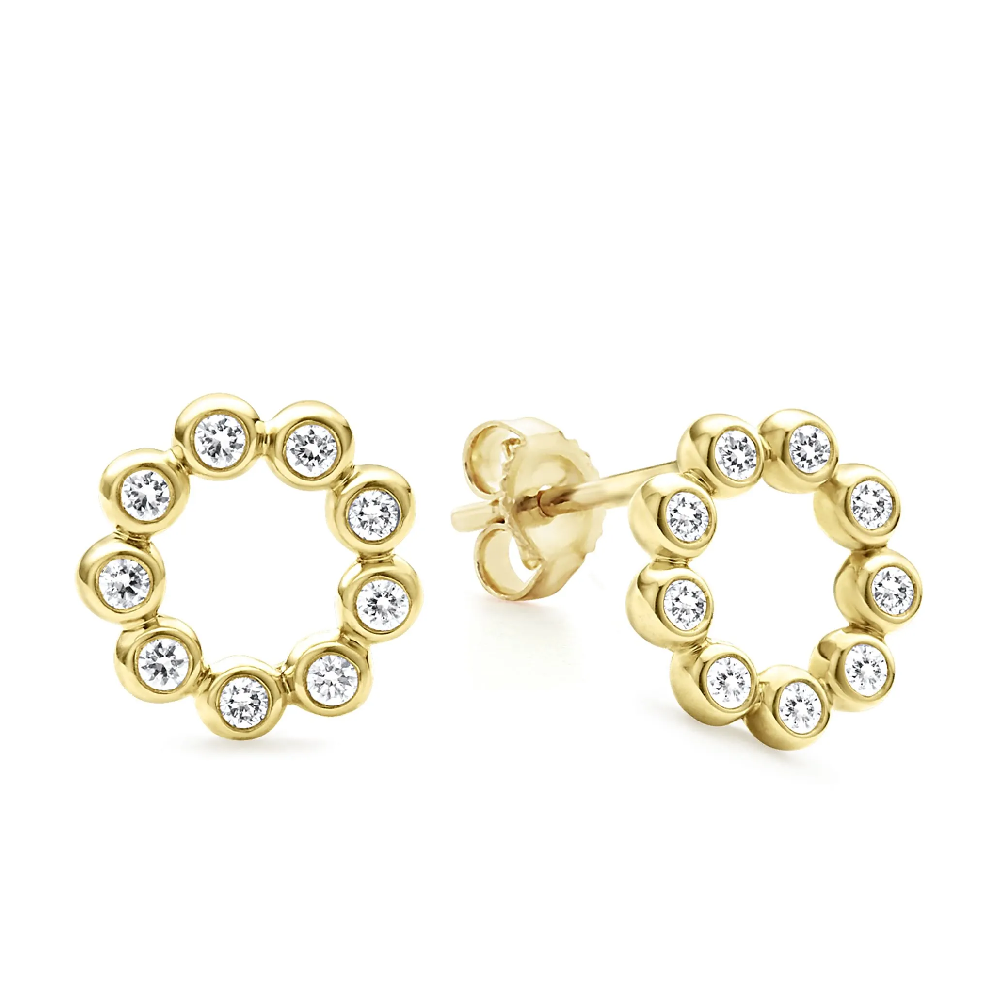KSL 18K Gold Diamond Stud Earring Gift Set