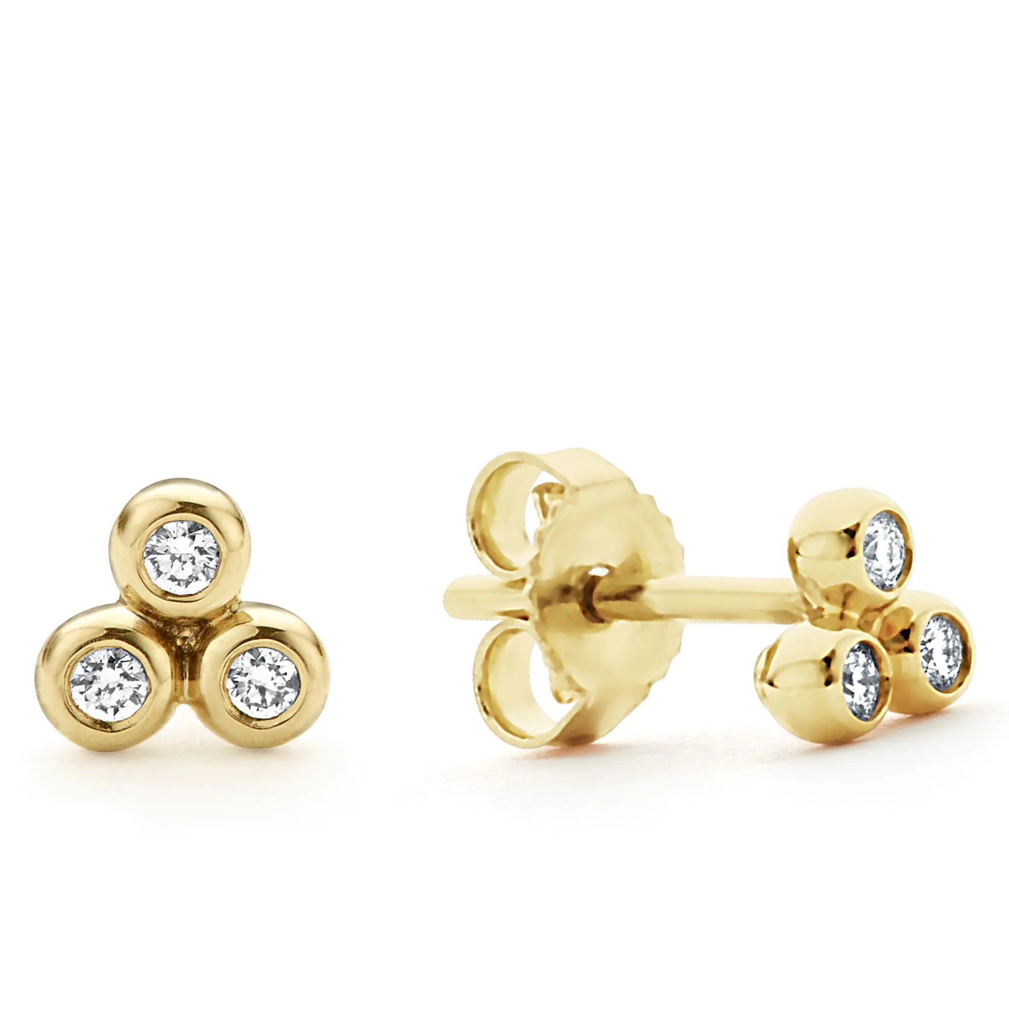 KSL 18K Gold Diamond Stud Earring Gift Set
