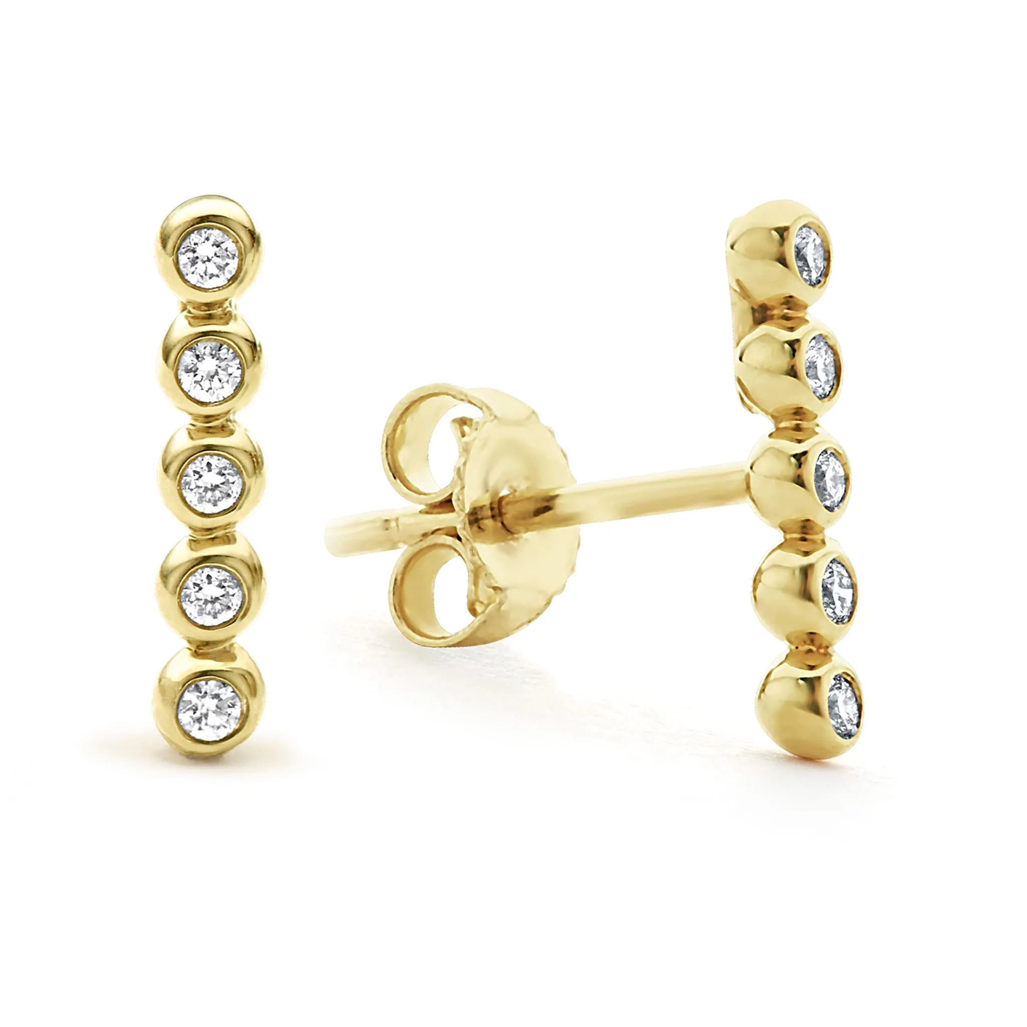 KSL 18K Gold Diamond Stud Earring Gift Set