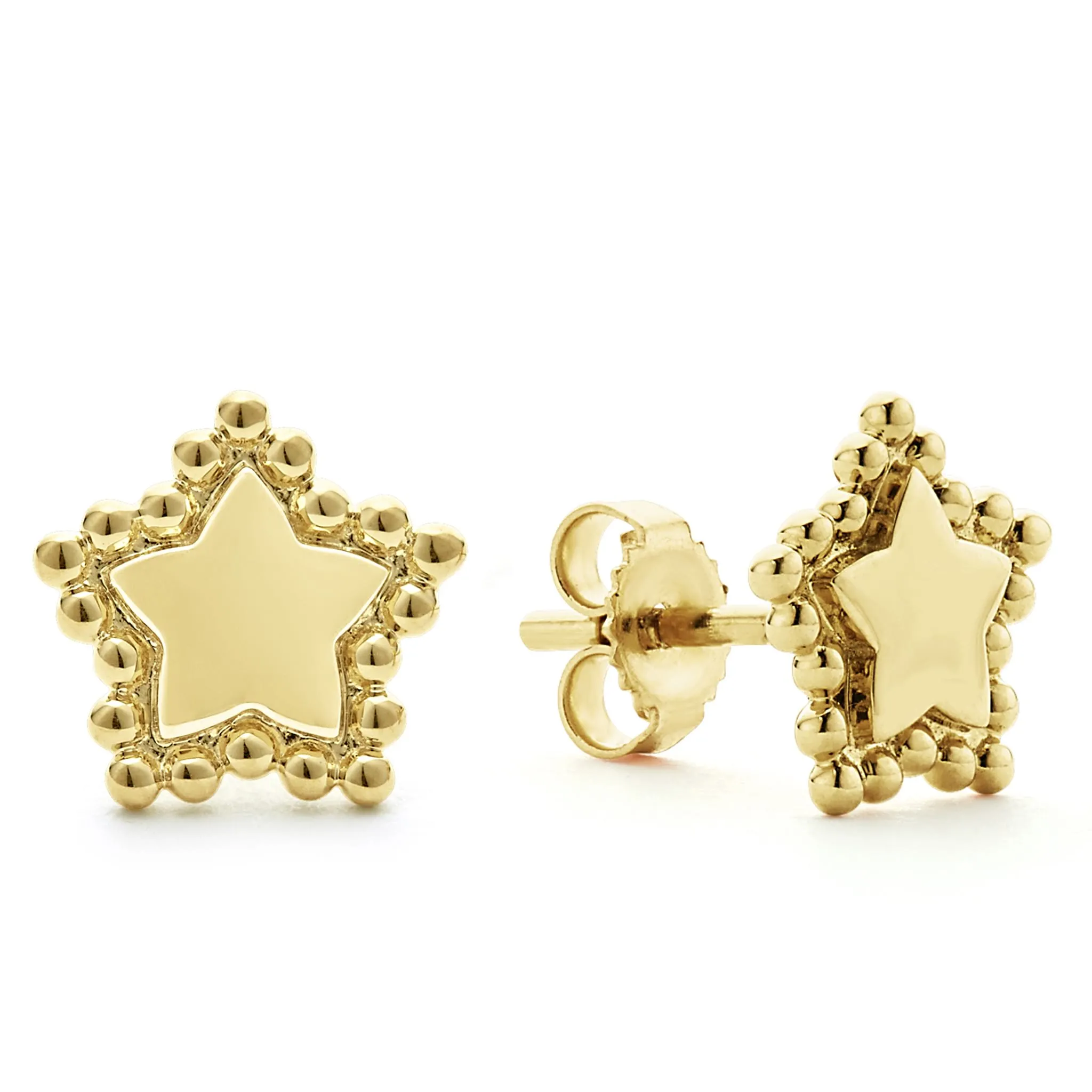 KSL 18K Gold Star Stud Earrings
