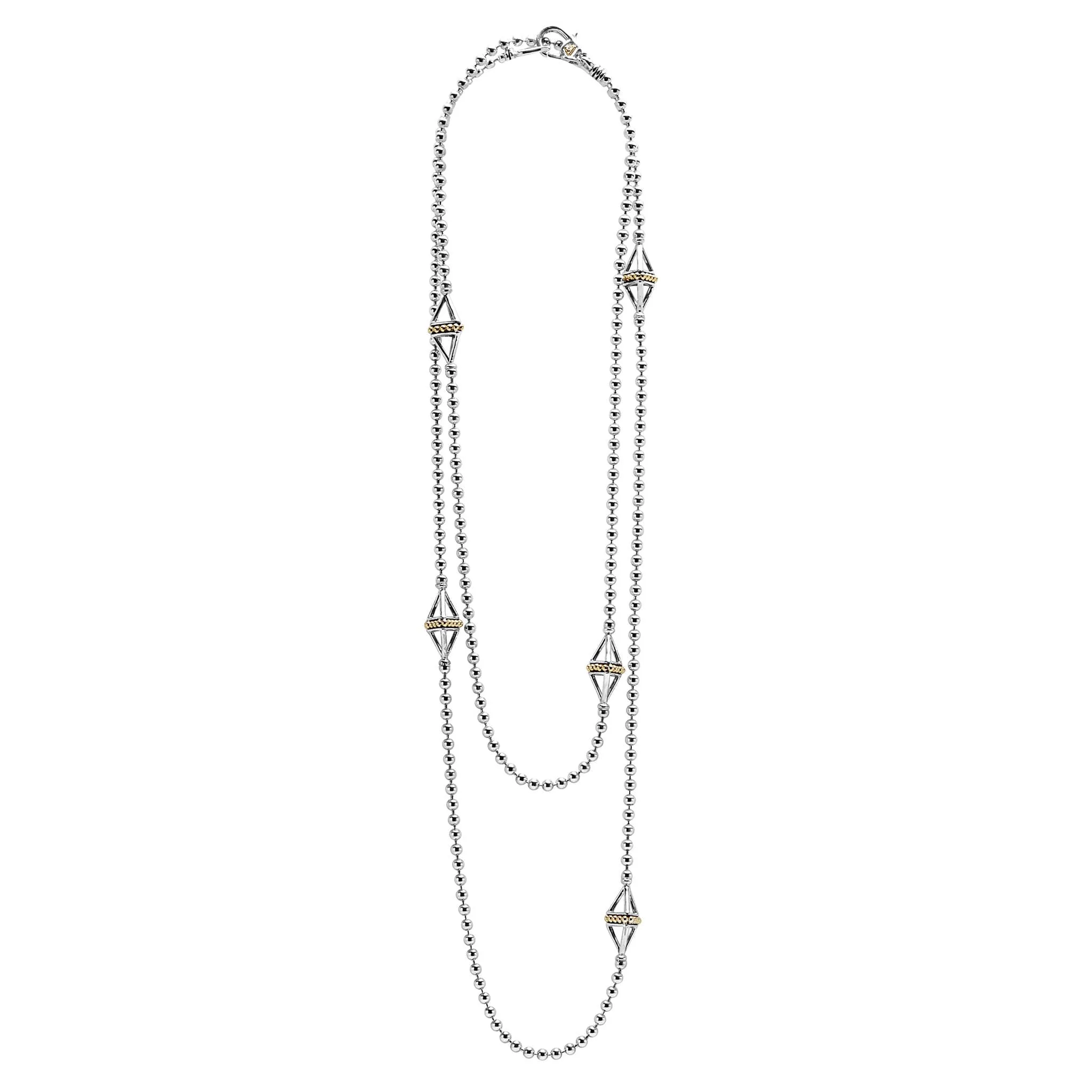 KSL Five Station Open Pyramid Necklace
