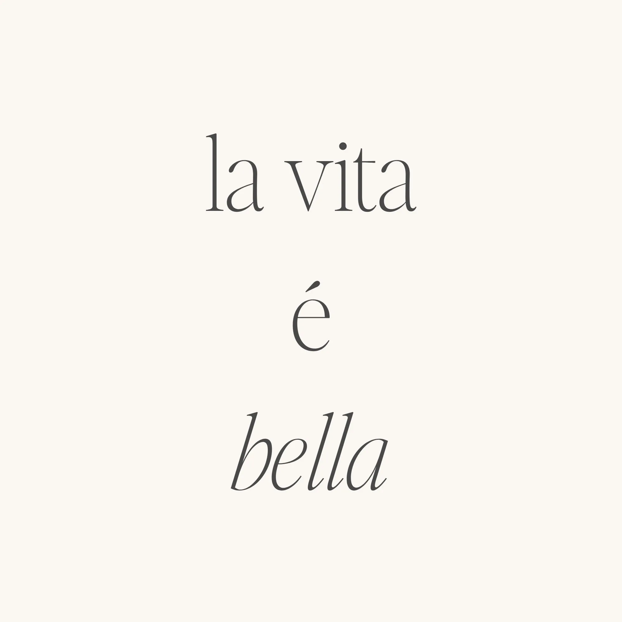 La Vita È Bella