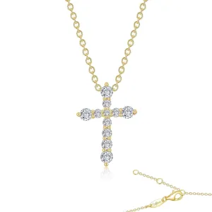 Lafonn Simulated Diamond 0.67cttw. Cross Pendant Necklace P0207CLG18