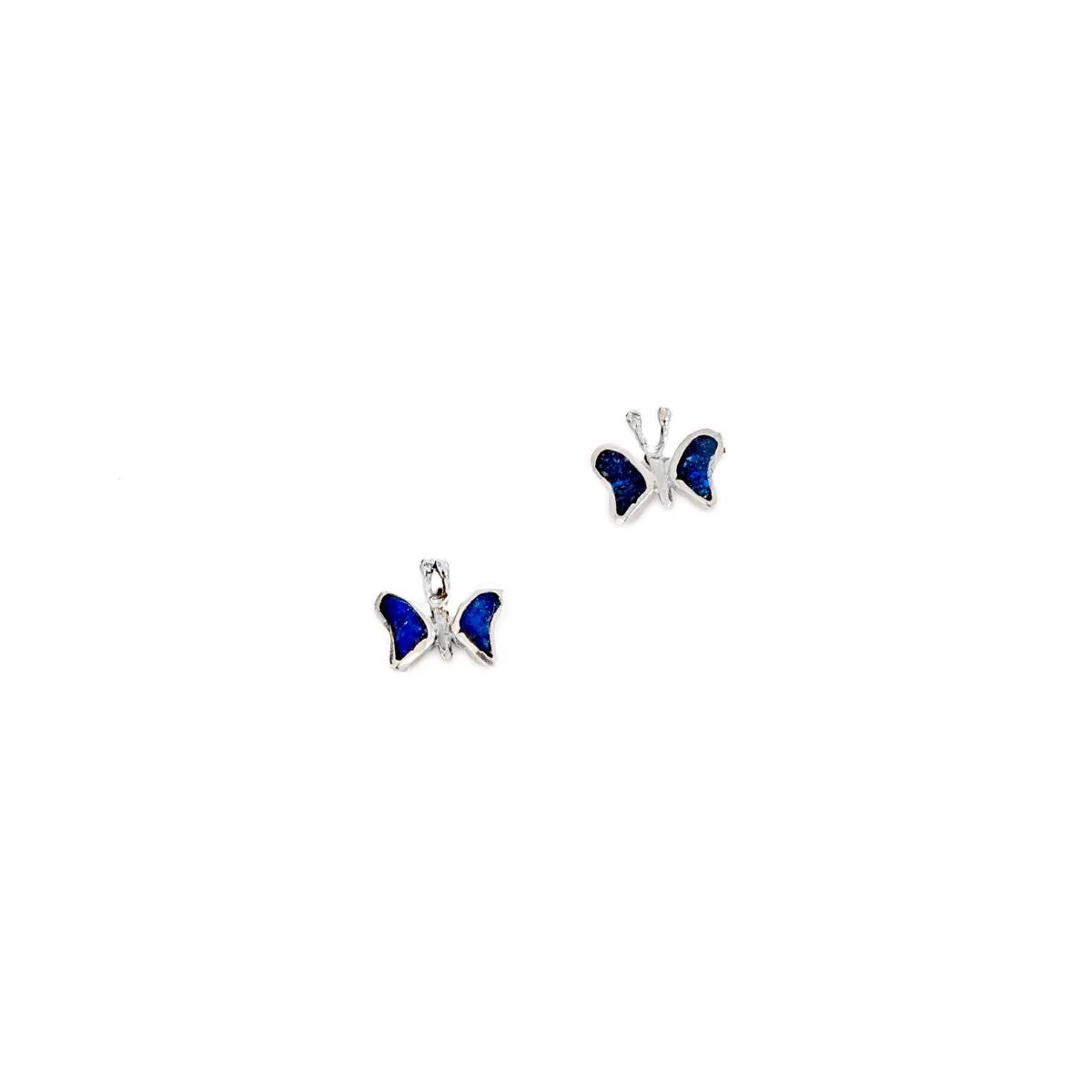 Lapis Lazuli Butterfly Earrings | Exclusive Handcrafted Jewelry | From the Andes