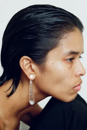LARGE ANGELIKA EARRINGS IN QUARTZ