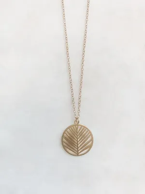 Laser Cut Leaf Necklace