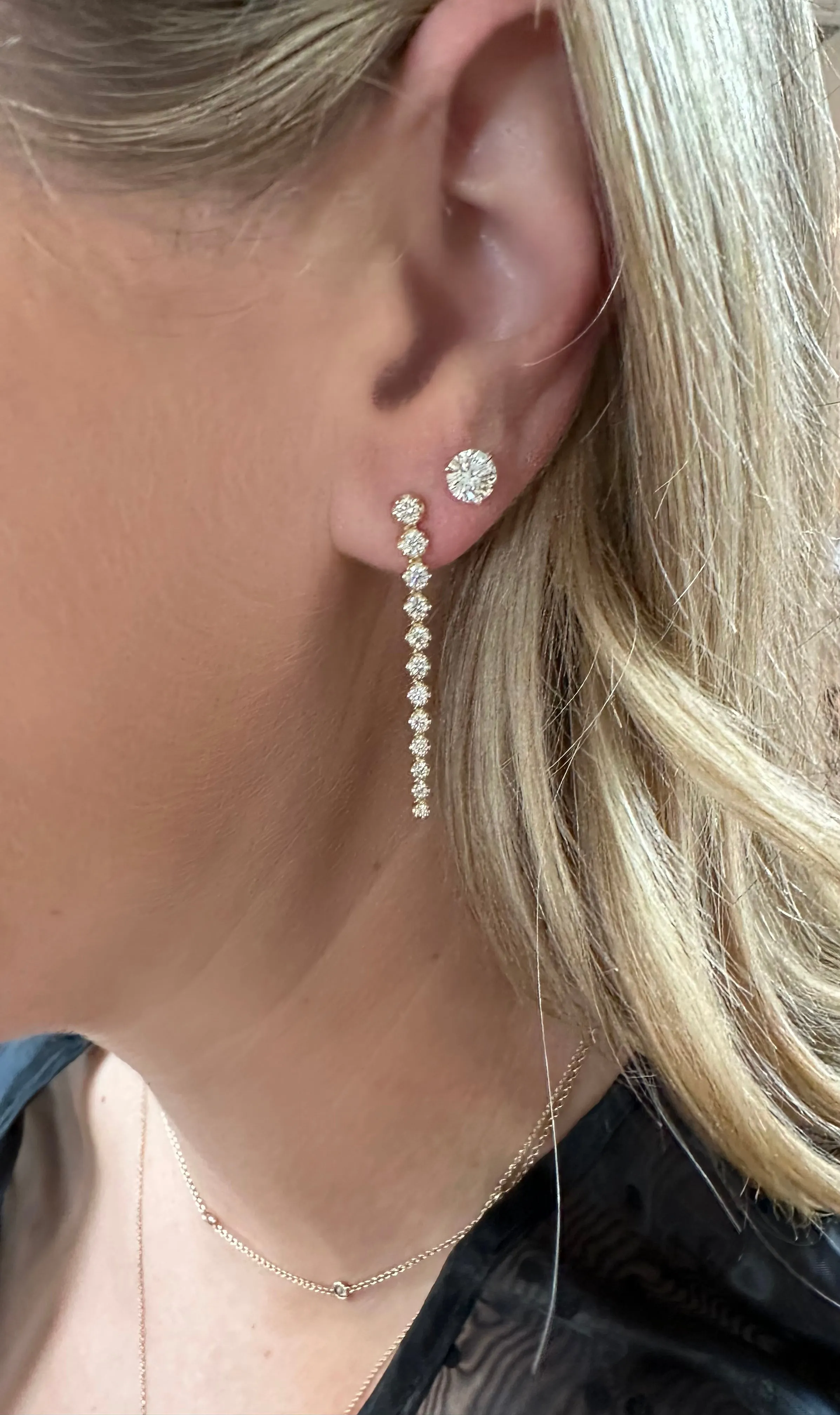 Le Douze Diamond Drop Earrings