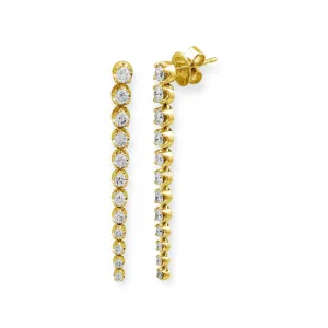 Le Douze Diamond Drop Earrings