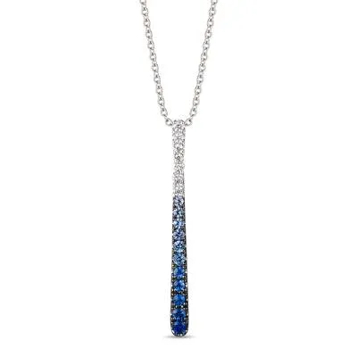 Le Vian Denim Ombre Graduating Sapphire Pendant