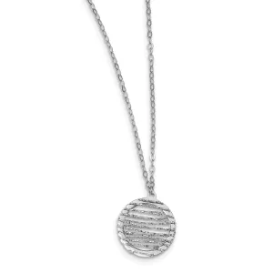 Leslie Sterling Silver D.C Open Center Necklace
