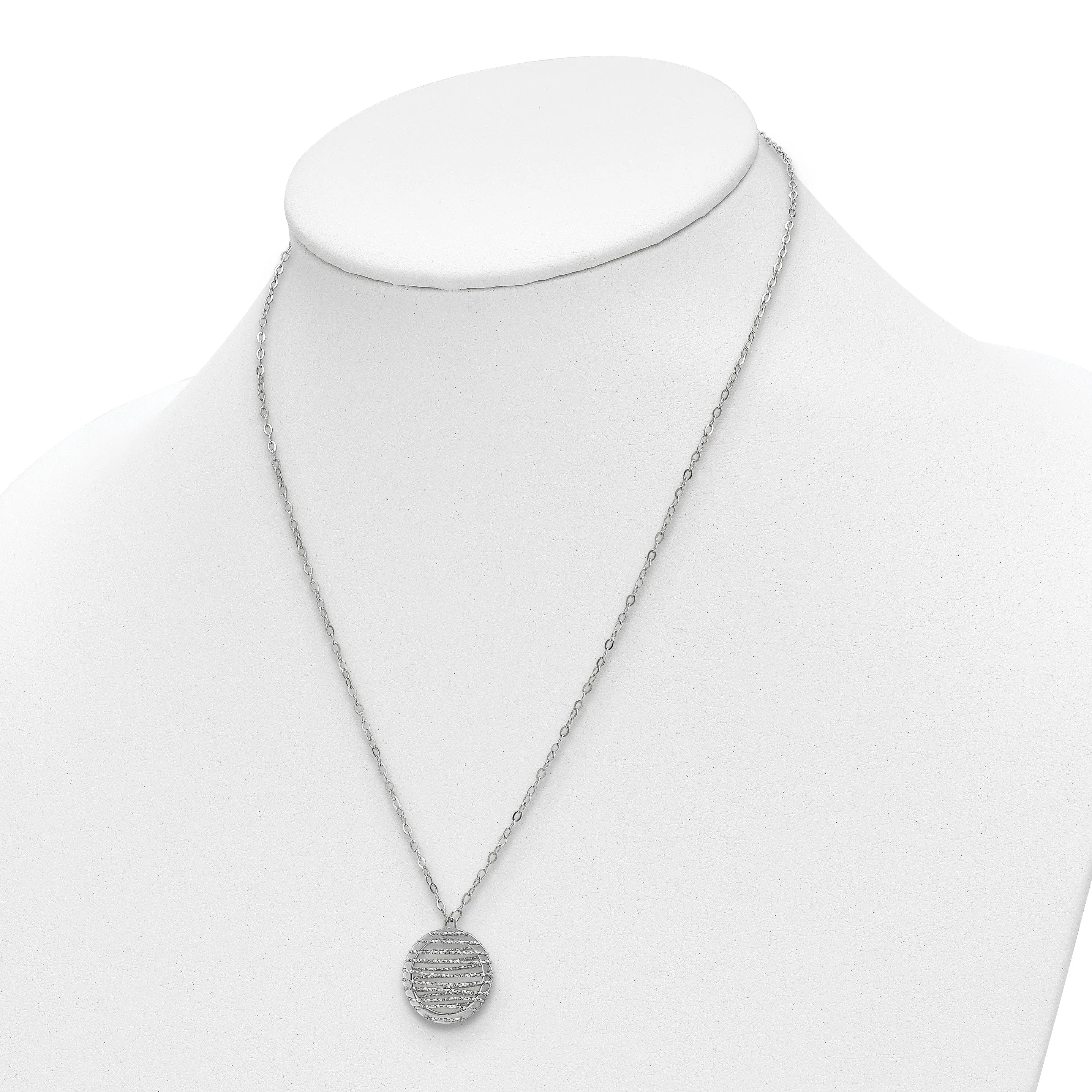 Leslie Sterling Silver D.C Open Center Necklace