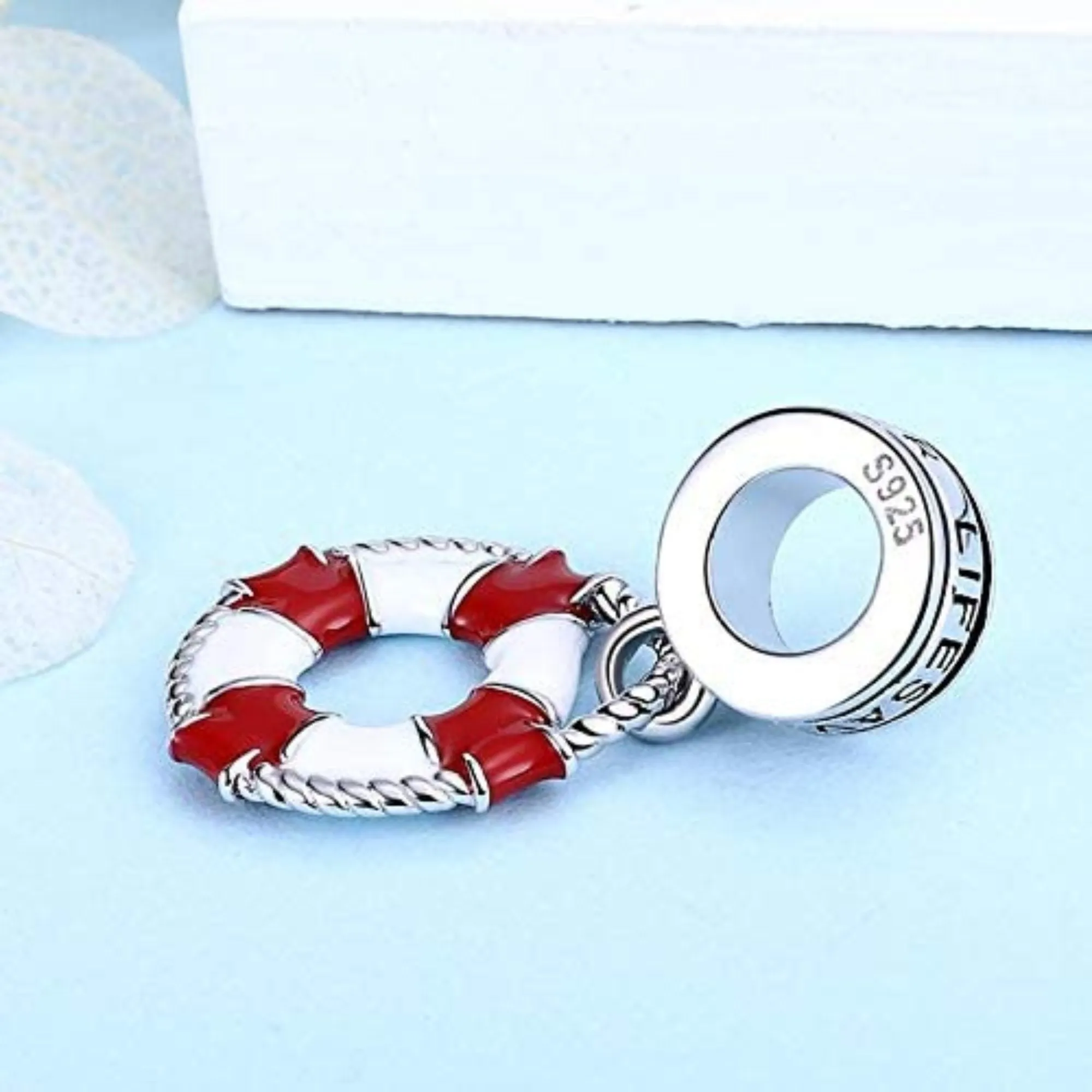 Lifesaver Lifeguard Dangle Pendant