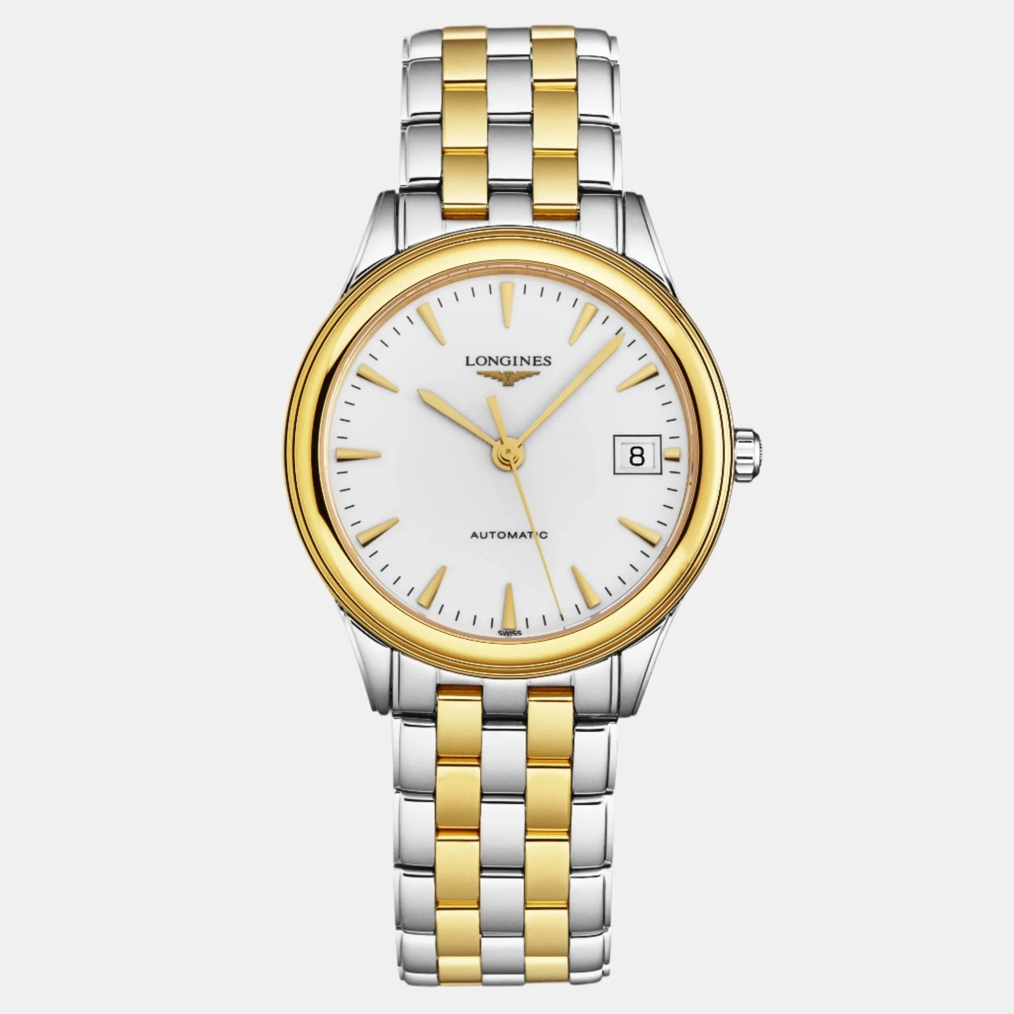 Longines Flagship Silver Dial Two-tone Automatic Ladies Watch L4.774.3.22.7