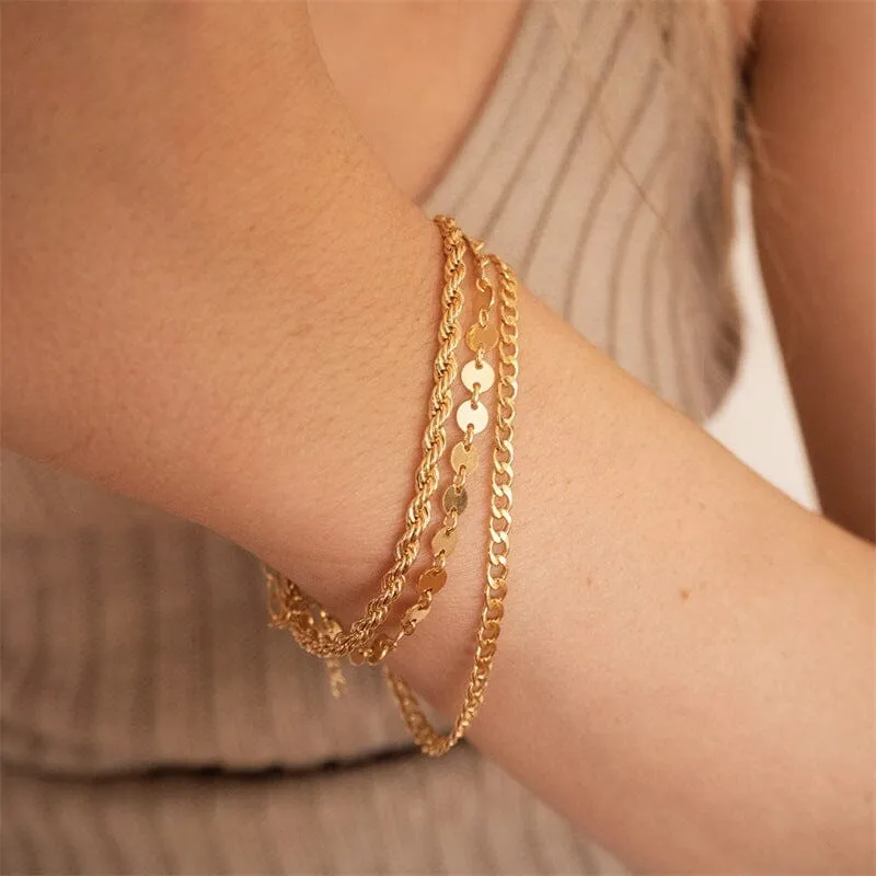 Lot Bracelet Acier Inoxydable - Rosalie
