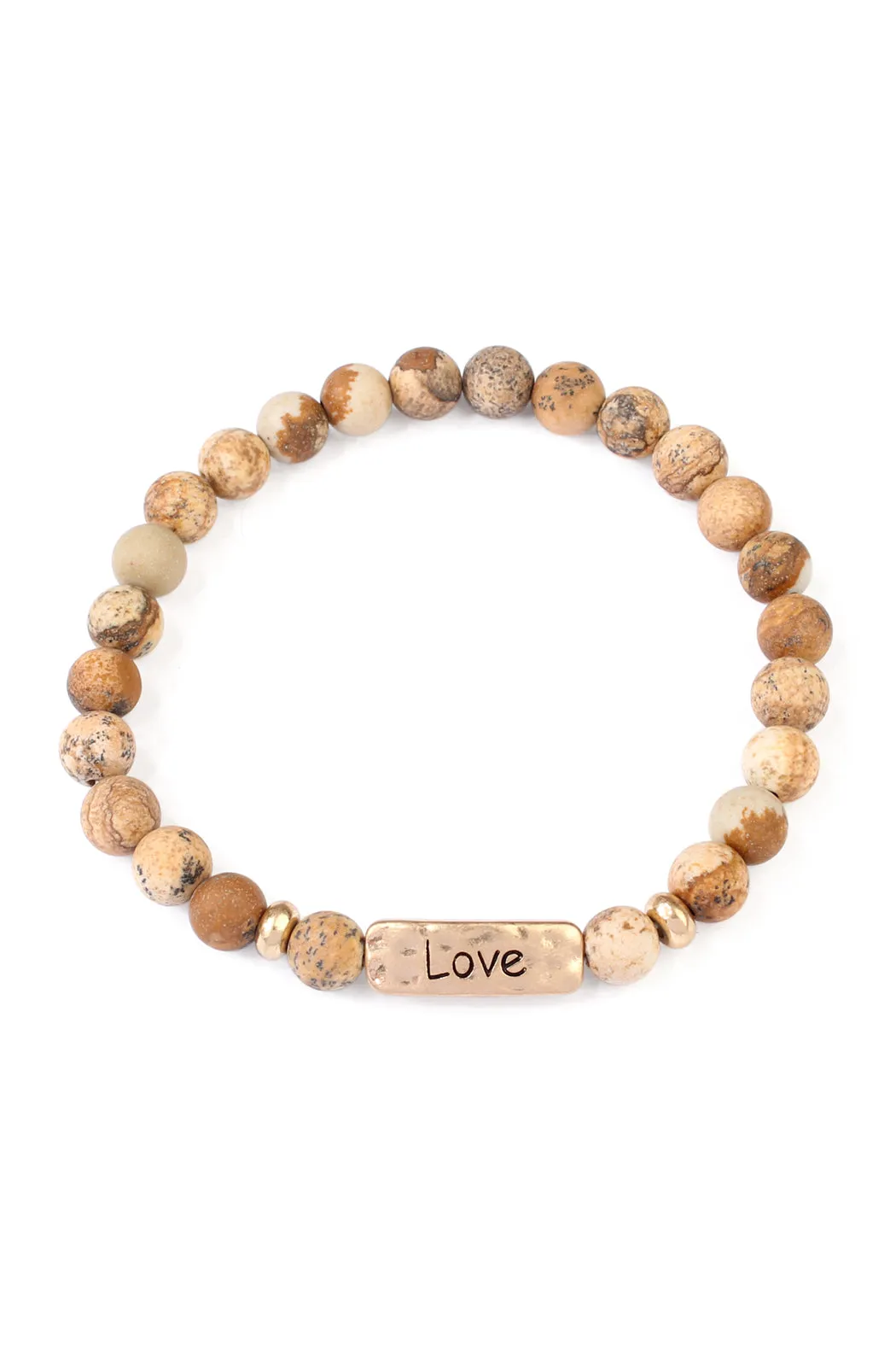 LOVE NATURAL STONE BRACELET