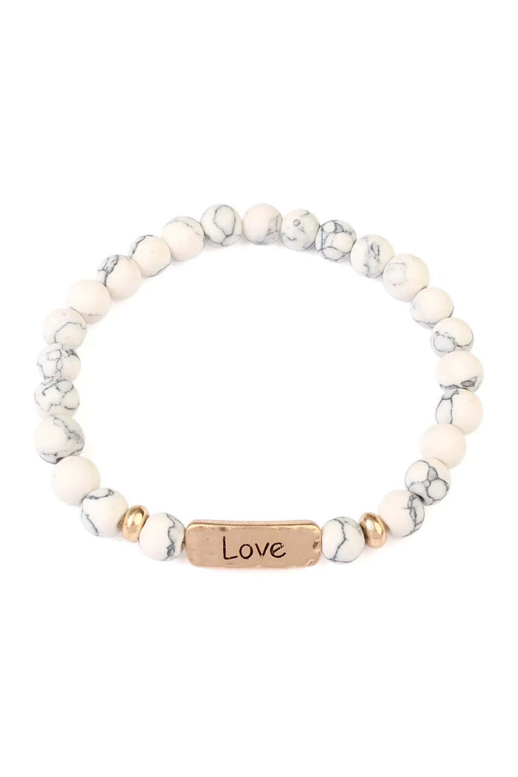 LOVE NATURAL STONE BRACELET