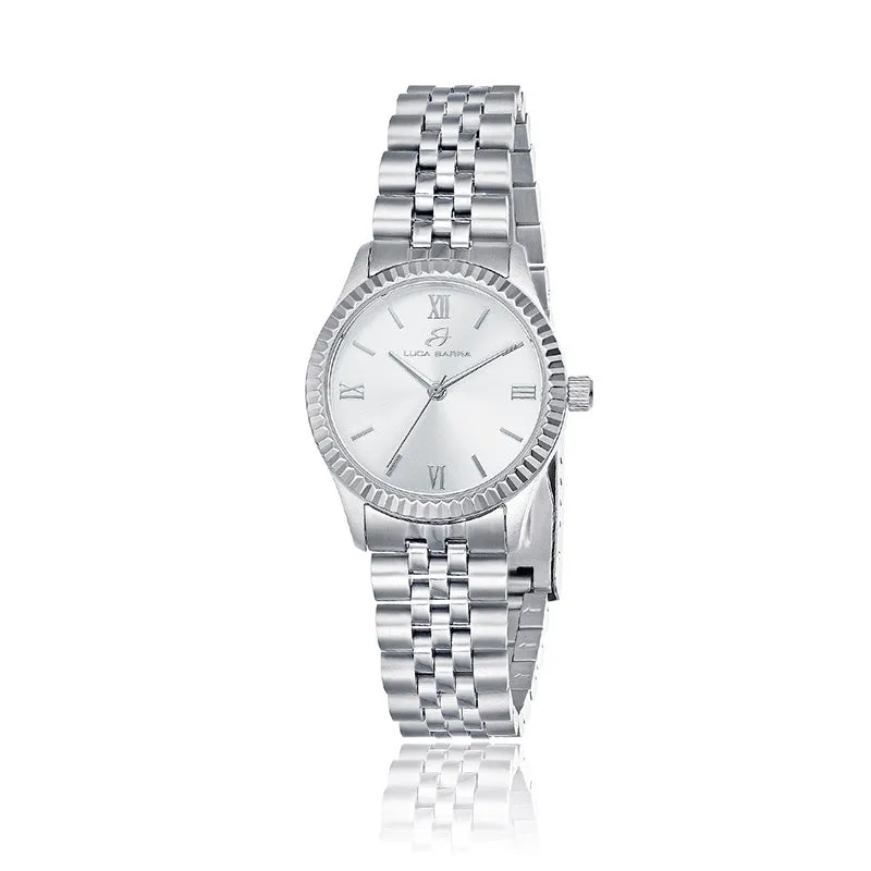 Luca Barra Ladies Watch with Steel Case and Silver Dial