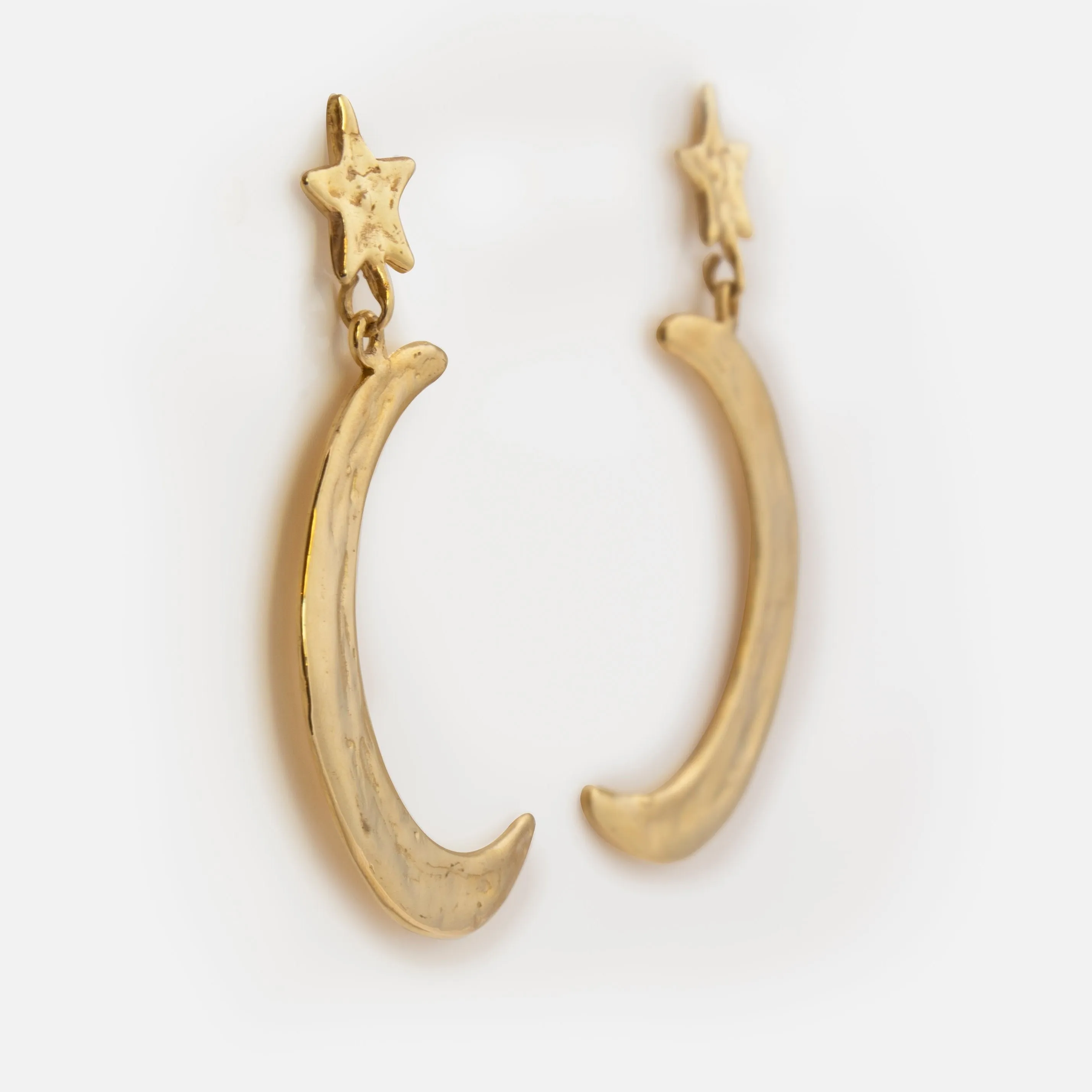 Luiny x Local Eclectic Bold Star Moon Drop Earring