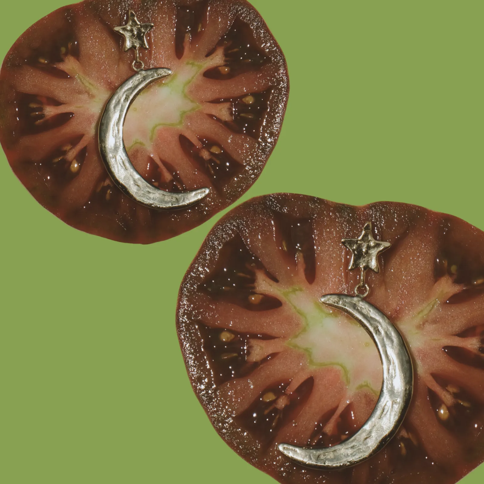 Luiny x Local Eclectic Bold Star Moon Drop Earring