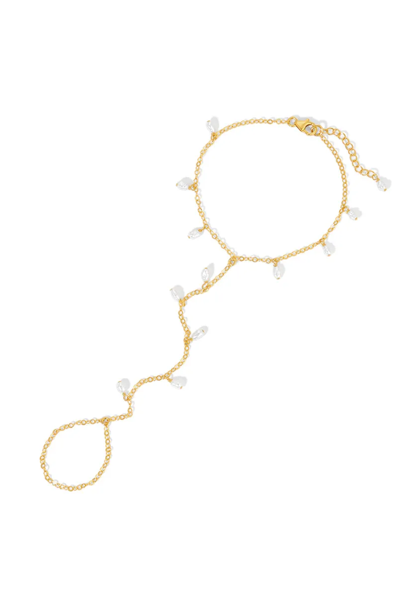 Maeve Pearl Shaker Hand Chain