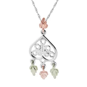 Magnificent Dangle II - Sterling Silver Black Hills Gold Pendant