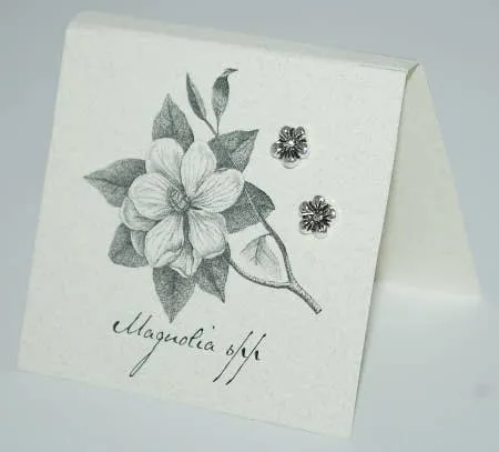 Magnolia Earrings sterling silver