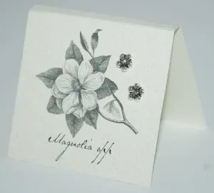 Magnolia Earrings sterling silver