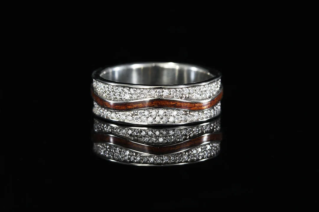 MAHOGANY PAVÉ DIAMOND RING