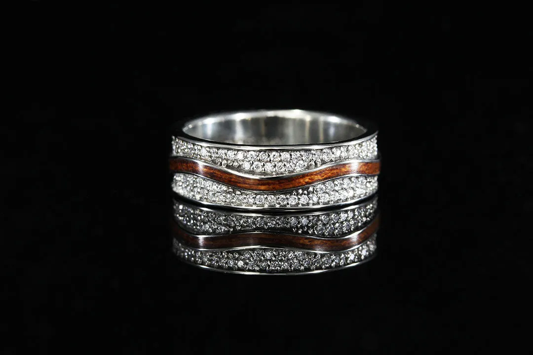 MAHOGANY PAVÉ DIAMOND RING