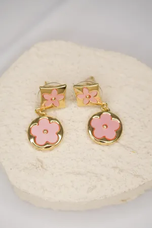 Make Them Mine Pink and Gold 316L Stainless Steel Earrings