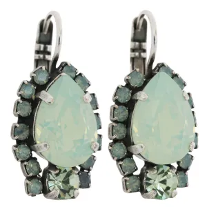 Mariana "Athena" Silver Plated Teardrop Pear Crystal Earrings, 1259/1 1087