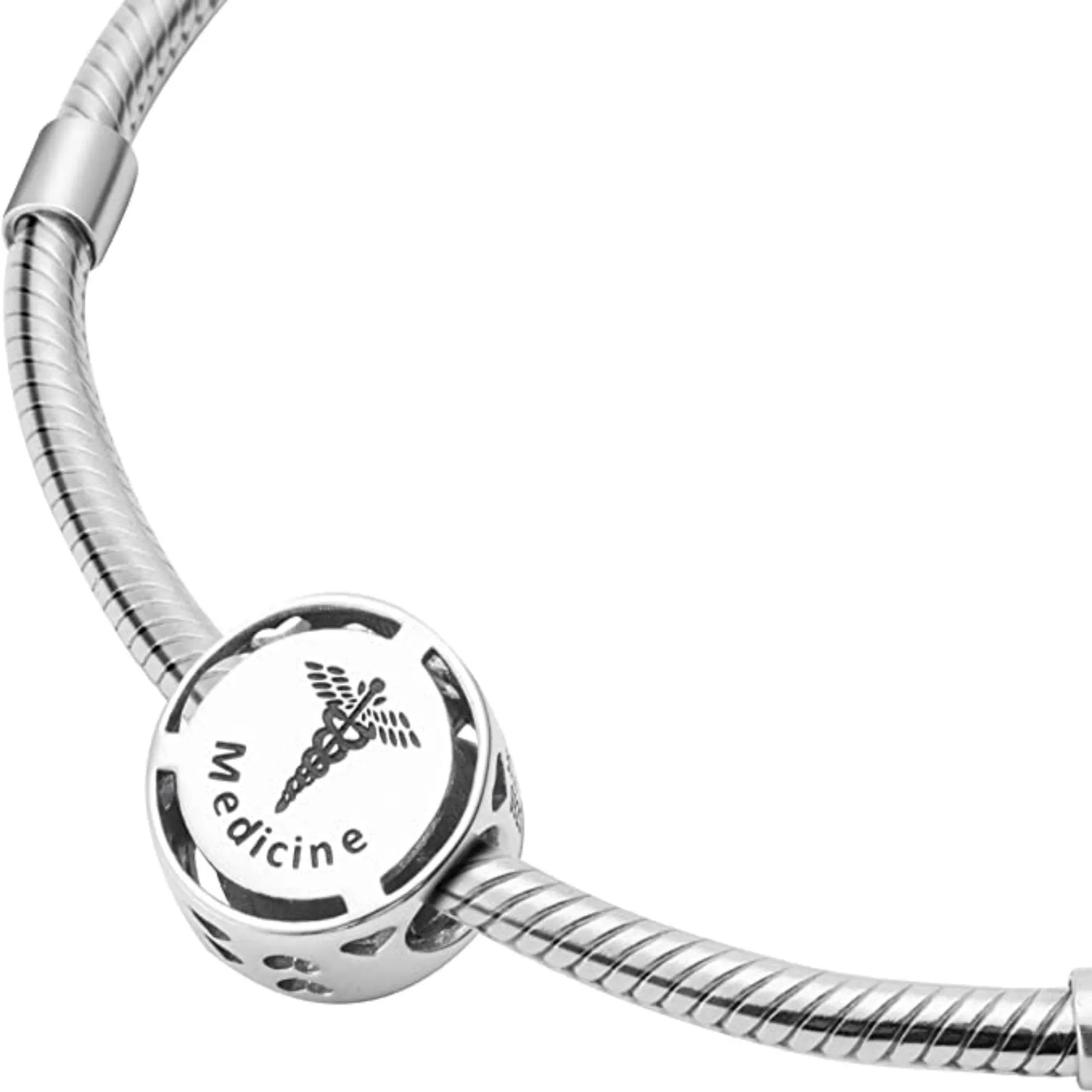 Medicine Caduceus Bead Charm
