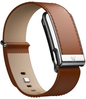 MG LeatherLuxe Straight Band | Chestnut/Cream with Titanium