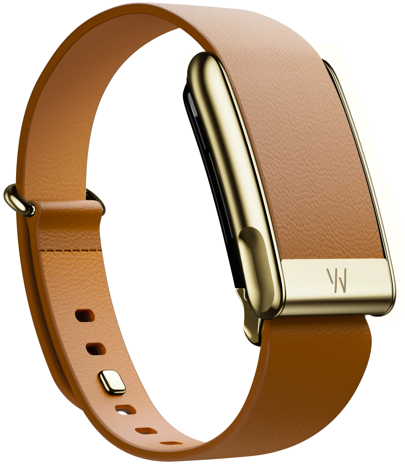 MG LeatherLuxe Tapered Band | Camel with Gold