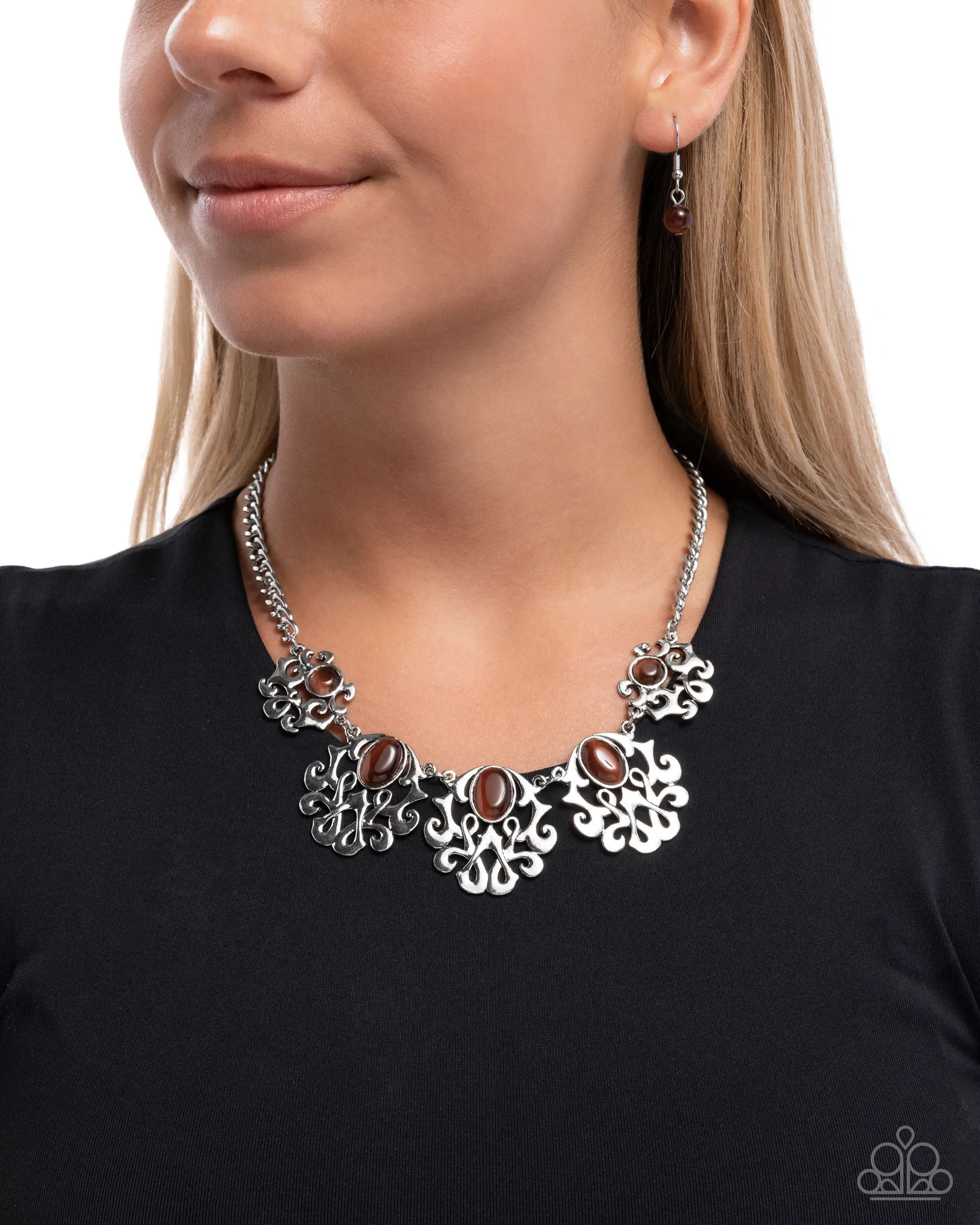 Midsummer Masterpiece - Brown Necklace