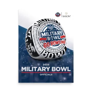 Military Bowl Officials Rings 2023 Championship Poster