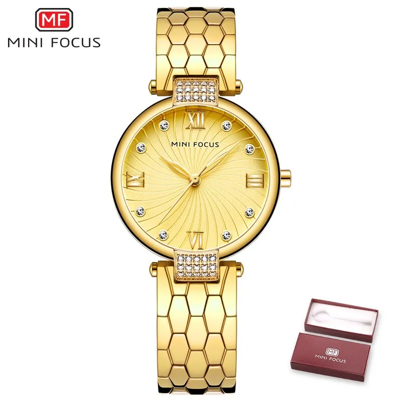 MINI FOCUS Brand Luxury Fashion Women Quartz Watches Ladies Dress Watch Women&#39;s Wristwatch Rose Gold Reloj Mujer Dames Horloges
