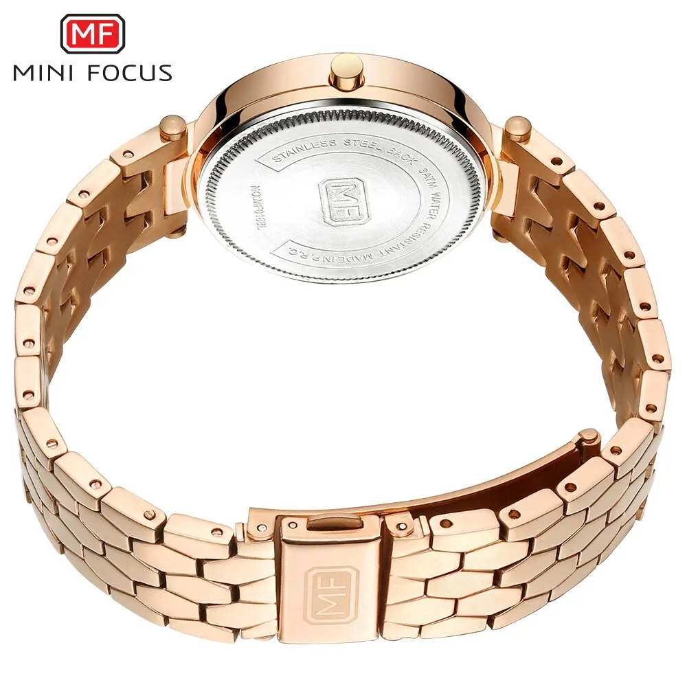 MINI FOCUS Brand Luxury Fashion Women Quartz Watches Ladies Dress Watch Women&#39;s Wristwatch Rose Gold Reloj Mujer Dames Horloges