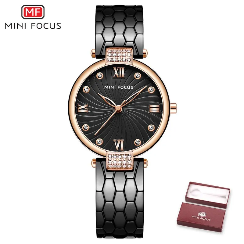 MINI FOCUS Brand Luxury Fashion Women Quartz Watches Ladies Dress Watch Women&#39;s Wristwatch Rose Gold Reloj Mujer Dames Horloges