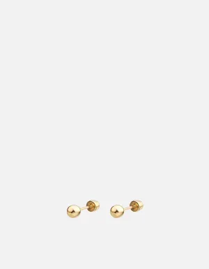 Mini Mia Studs, 14k Gold