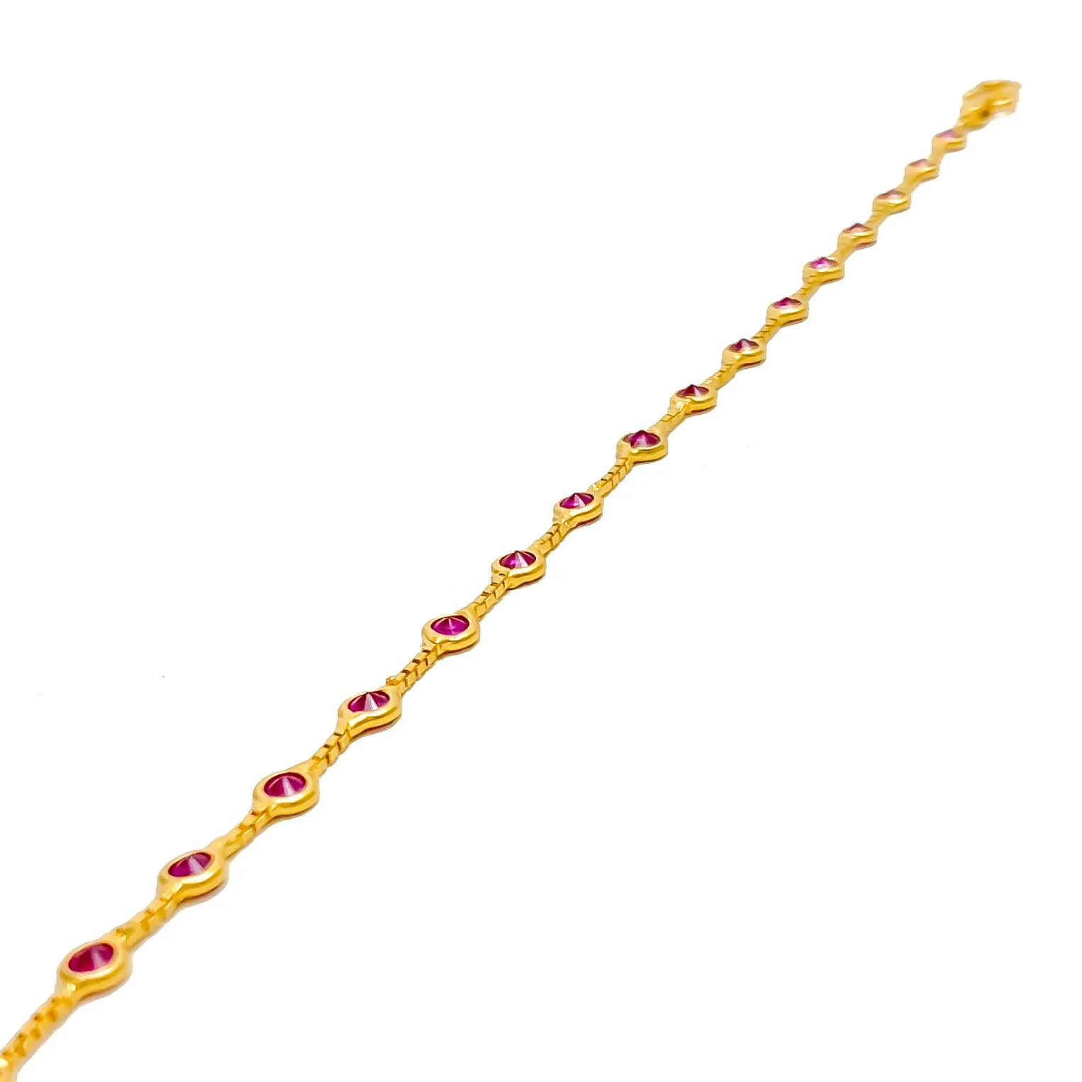 Minimalist Chic 22k Gold CZ Bracelet