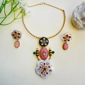 Monalisa Kundan Fusion Hasli Set