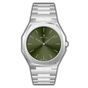 Monteva Slim SKA Gents  Watch with Green Dial